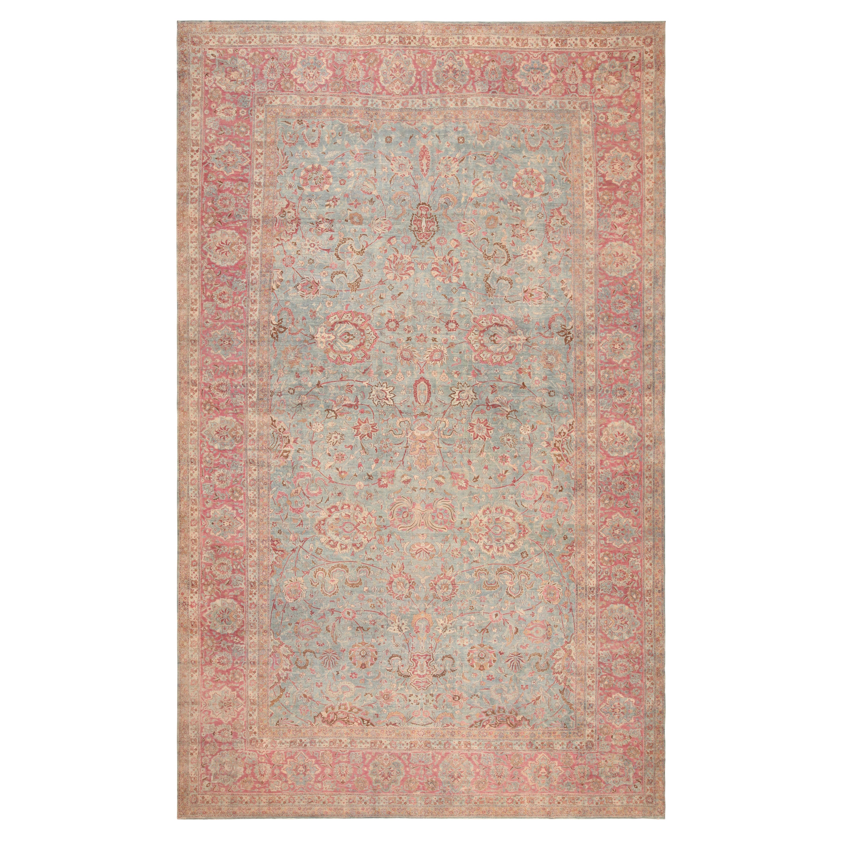 Tappeto antico persiano Kerman. Dimensioni: 14 ft x 23 ft