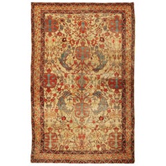 Antiker persischer Kerman-Teppich. Größe: 4 ft x 6 ft 7 in