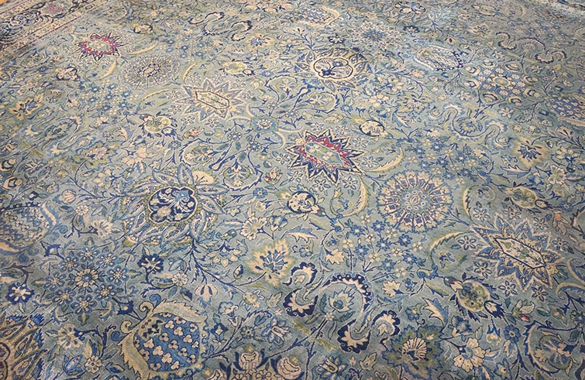 Antique Persian Kerman Rug In Good Condition For Sale In New York, NY