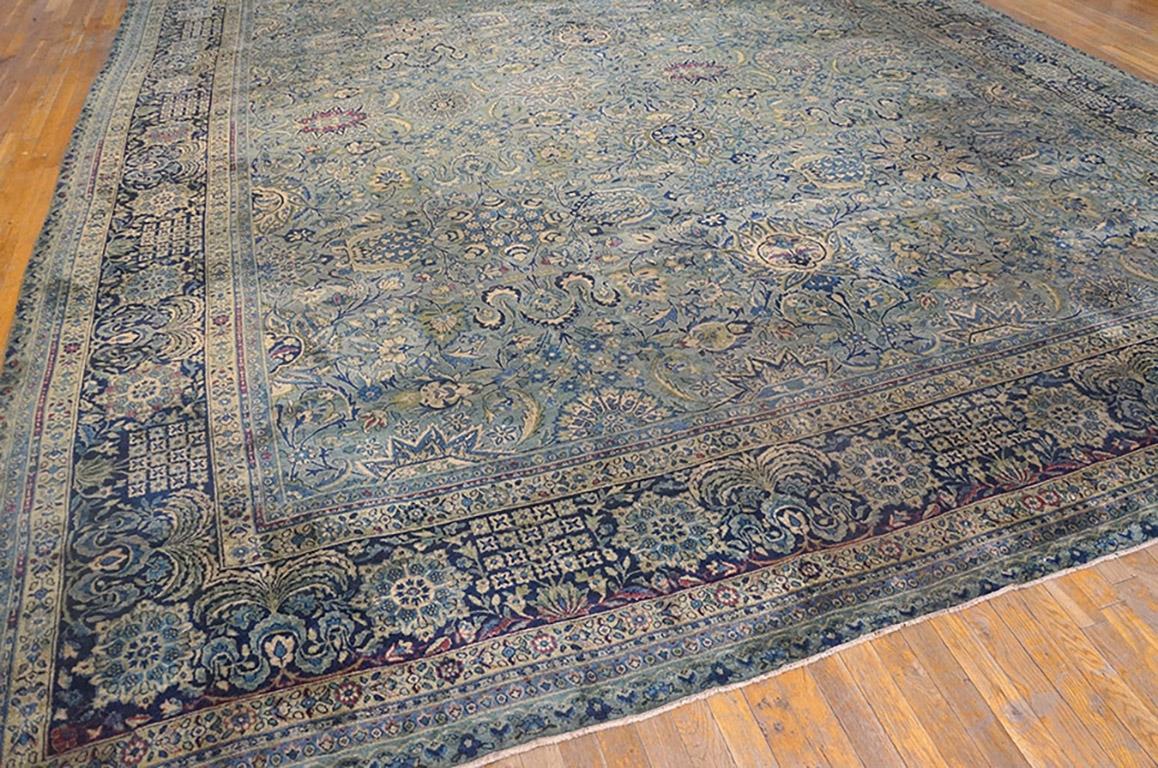 Wool Antique Persian Kerman Rug For Sale