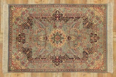 Antique Persian Kerman Rug with Decorative Elegance