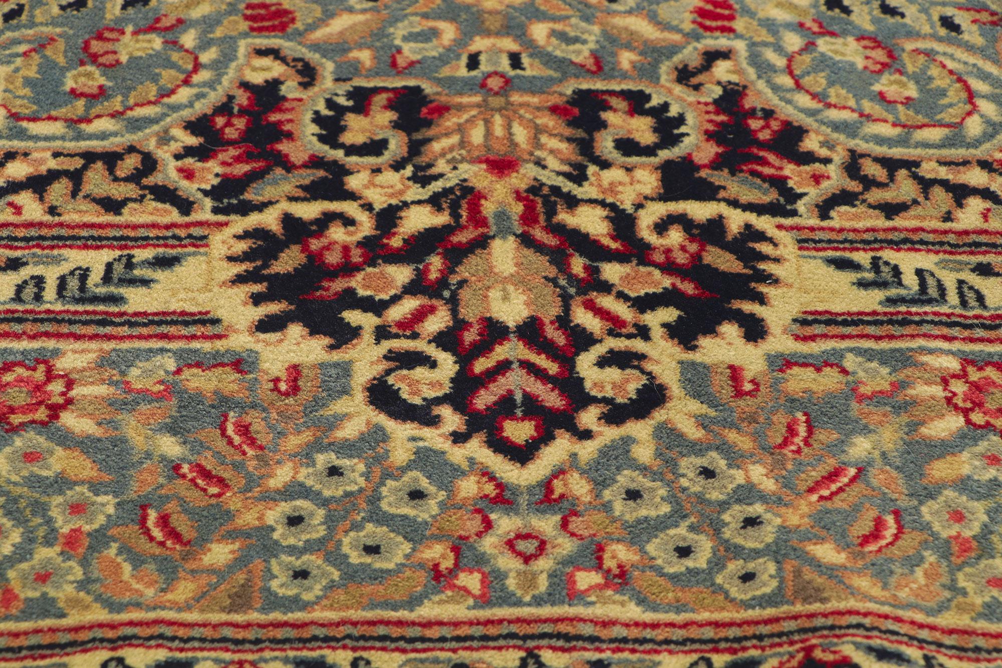 Antique Persian Kerman Rug with Decorative Elegance In Good Condition For Sale In Dallas, TX