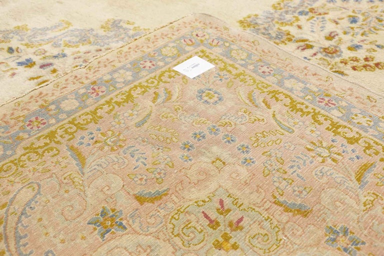 Antique Persian Kerman Rug Hotel Lobby Size Carpet For Sale at 1stDibs