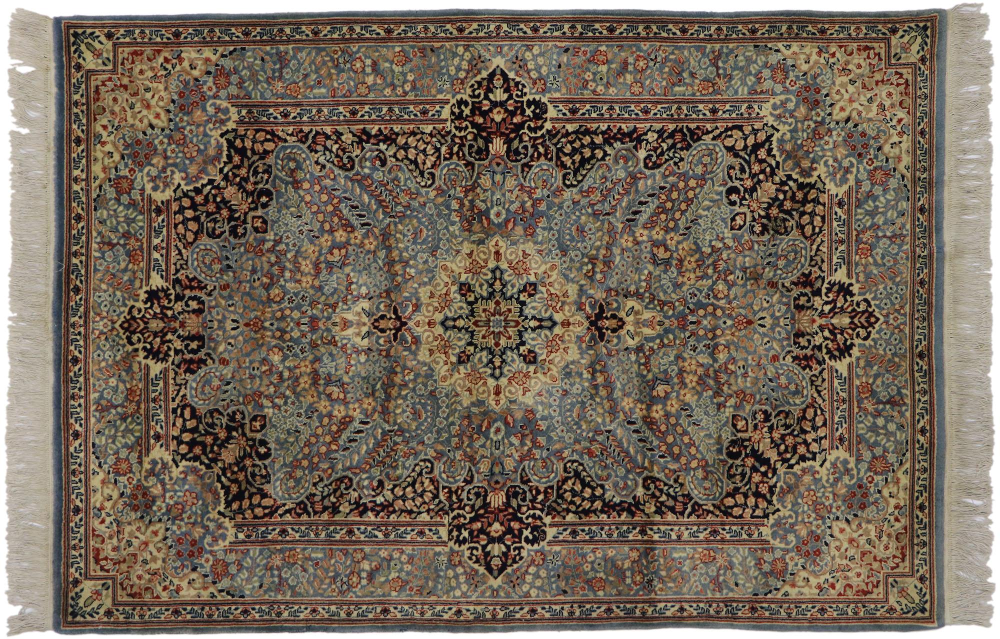 Antique Persian Kerman Rug with Victorian Style For Sale 2