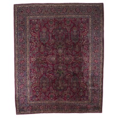 Antique Persian Kerman Rug with Victorian Style