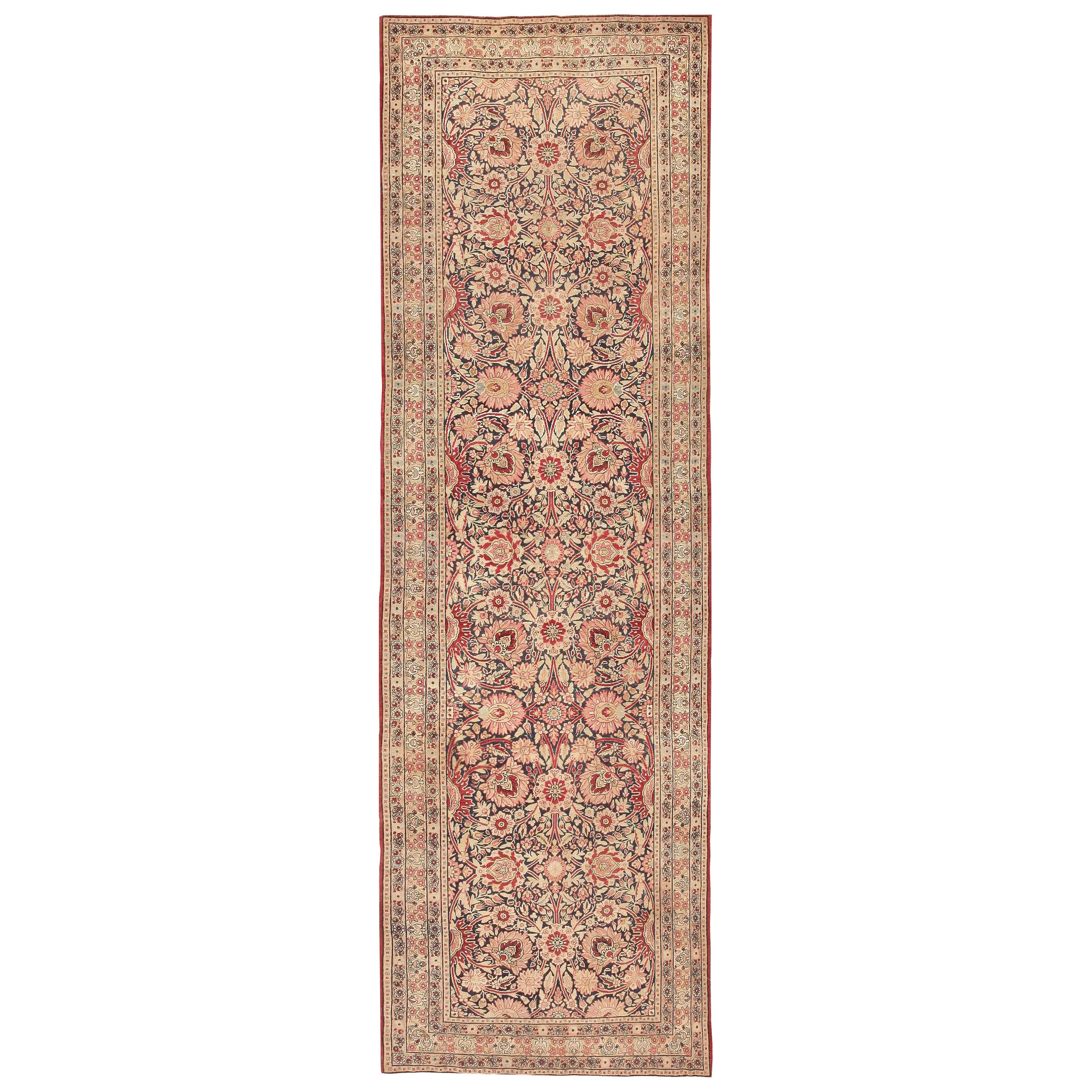 Antiker persischer Kerman-Läufer. 4 ft 8 in x 15 ft 4 in