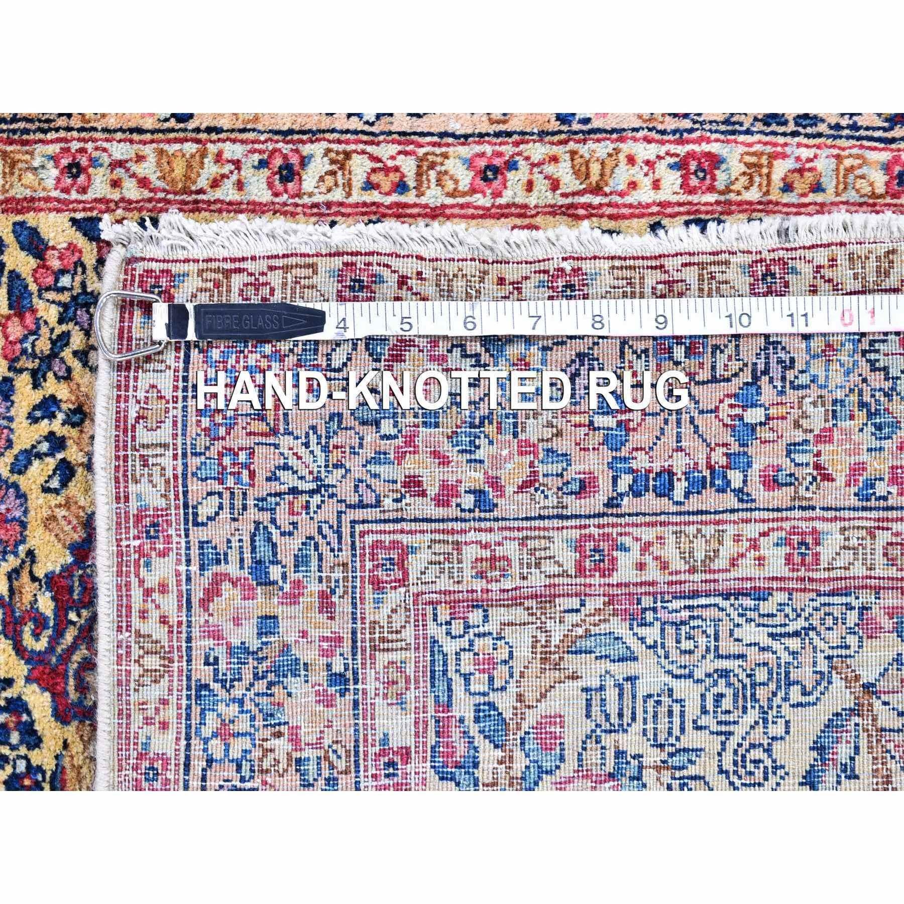 Antique Persian Kerman Runner Good Condition Multicolor Flower and Vase Design For Sale 1