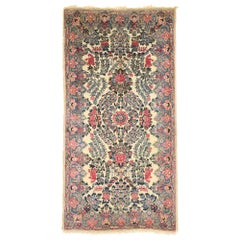 Antique Persian Kerman Scatter Rug with Traditional French Rococo Style