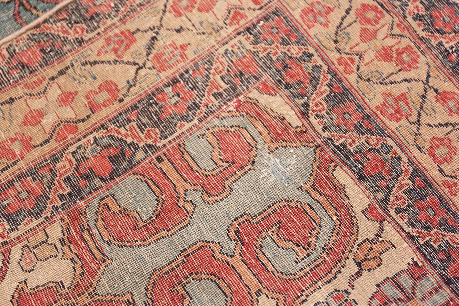 Antique Persian Kerman Shabby Chic 19th Century Rug 4' x 6'7