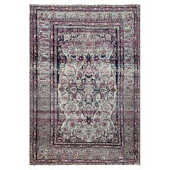 Antique Persian Kermanshah/Laver Carpet, c-1880's, Extremally Fine