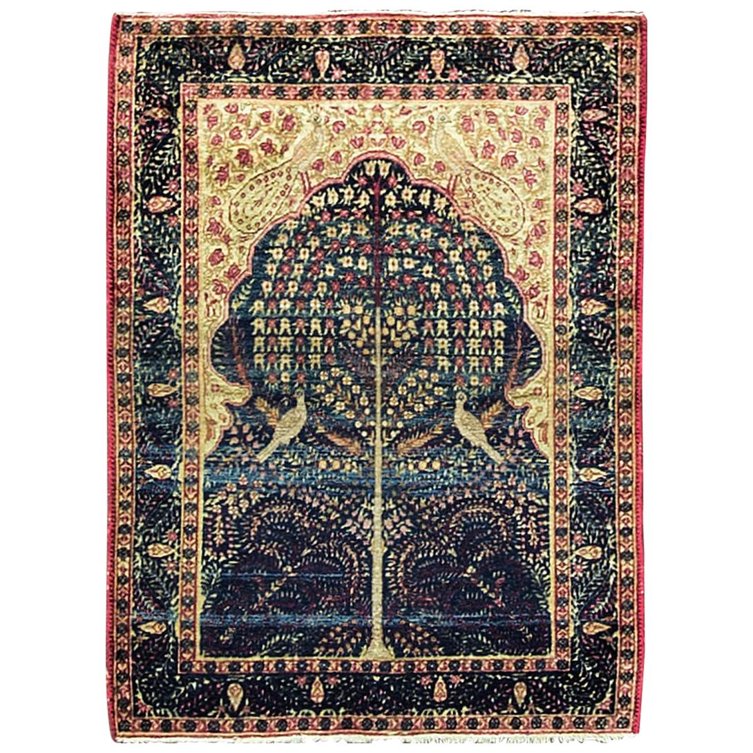 Antique Persian Kermanshah Rug, Three of Life, Free Shipping