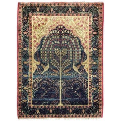 Antique Persian Kermanshah Rug, Three of Life, Free Shipping