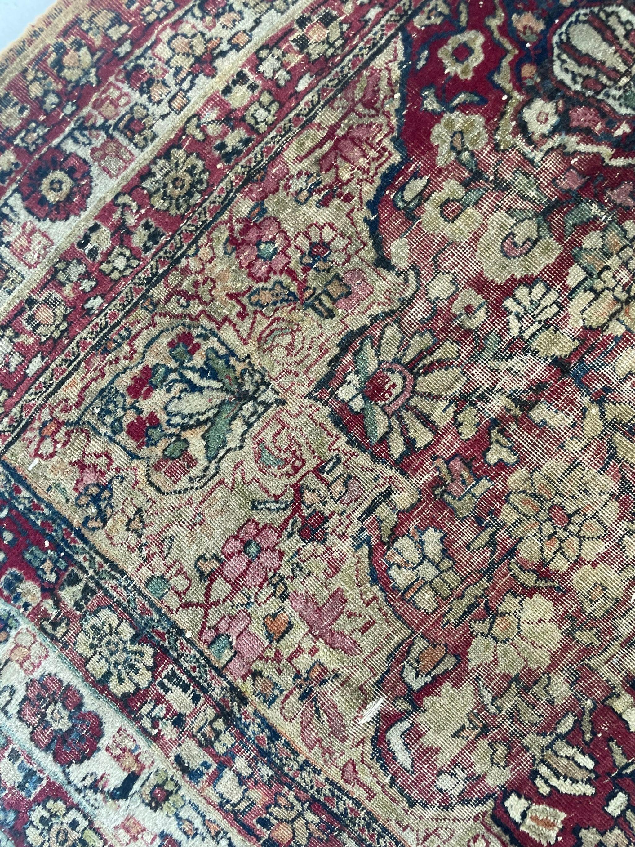 Antique Persian Kermanshah Rug with Unique Squarish Size, c. 1910-20's For Sale 6