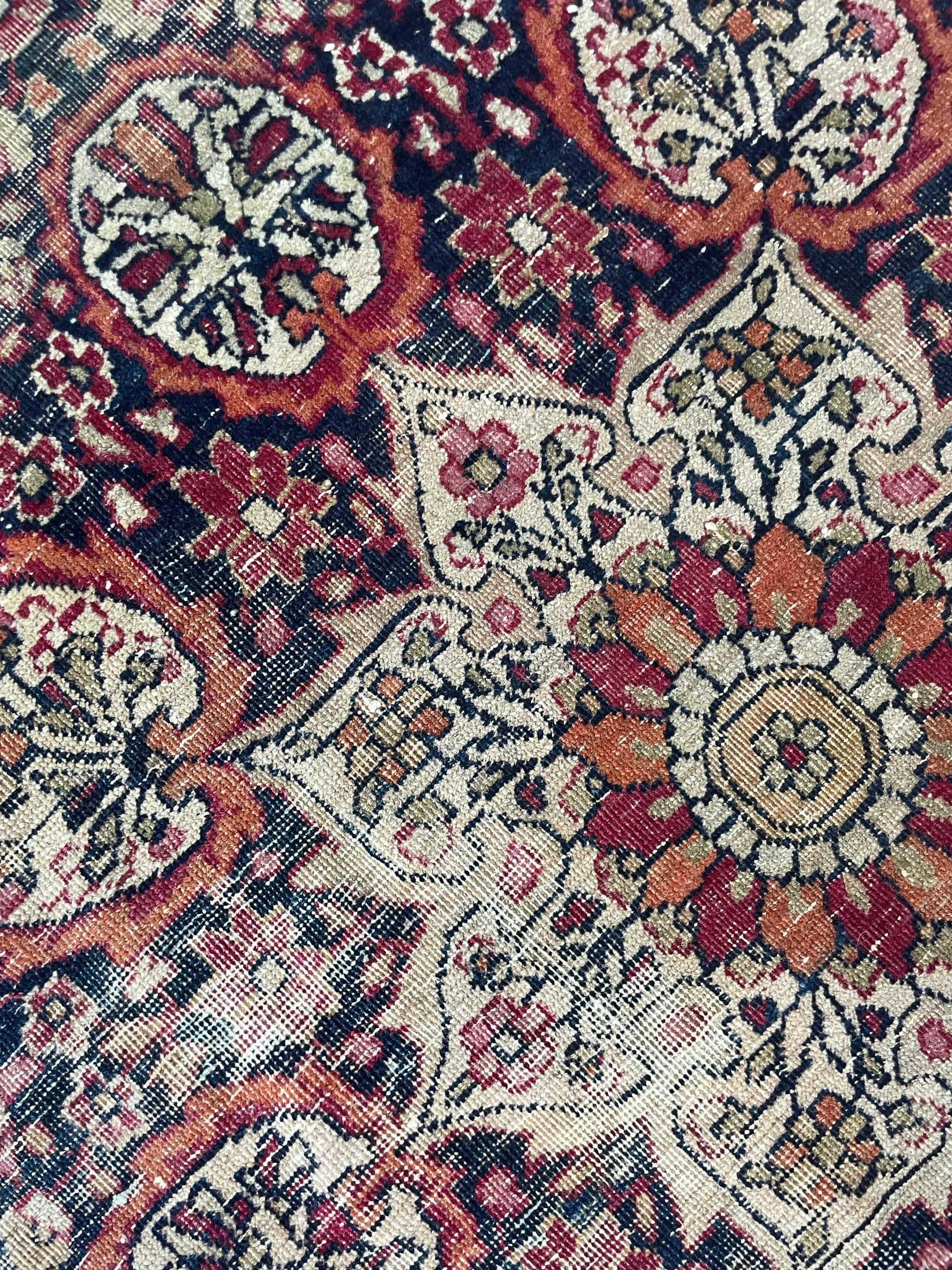 Antique Persian Kermanshah Rug with Unique Squarish Size, c. 1910-20's For Sale 4