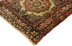 Antique Persian Kermanshah Scatter Rug with Old World Victorian Style