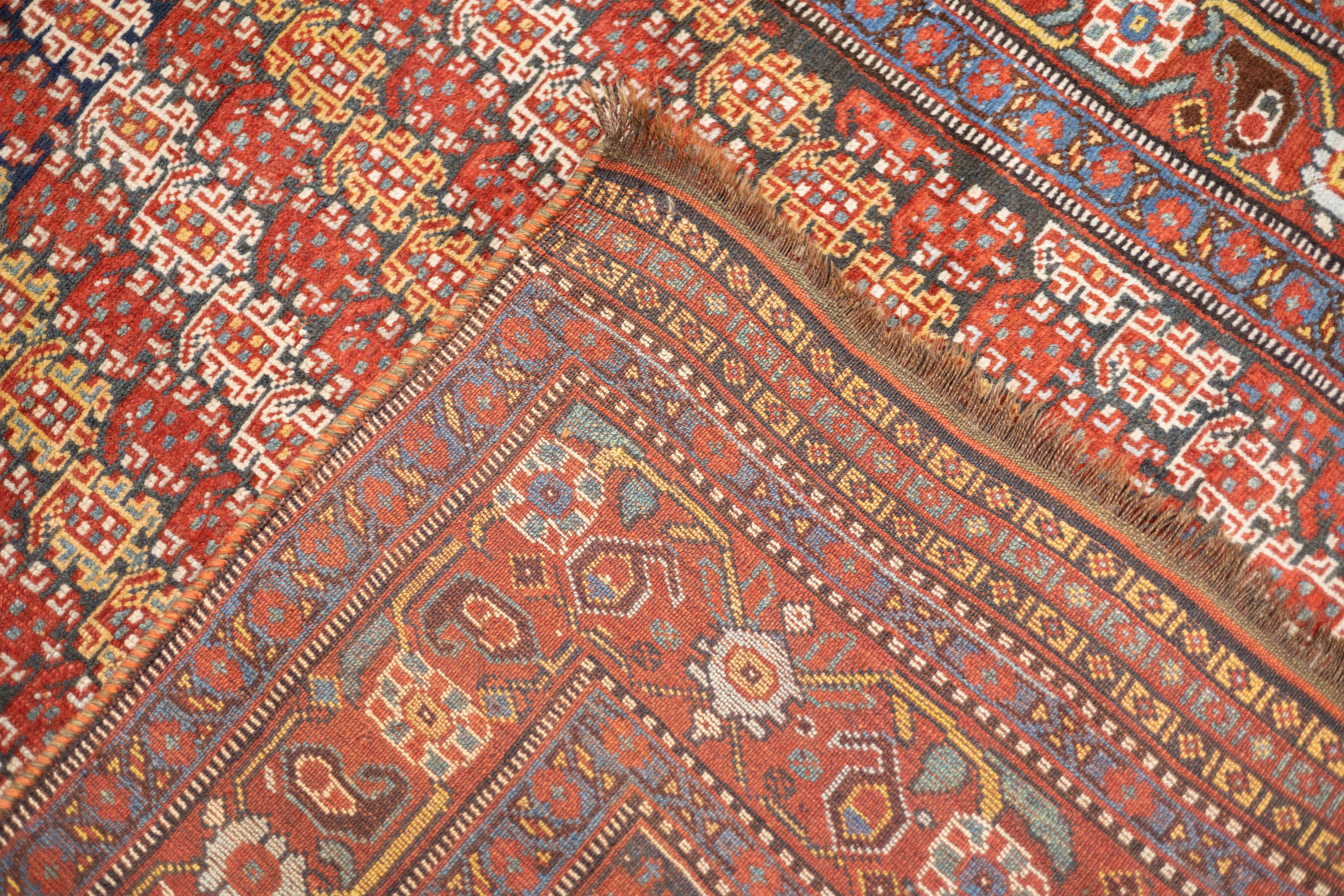 Tappeto antico persiano Khamseh 4'3'' x 6'4'' in vendita 3
