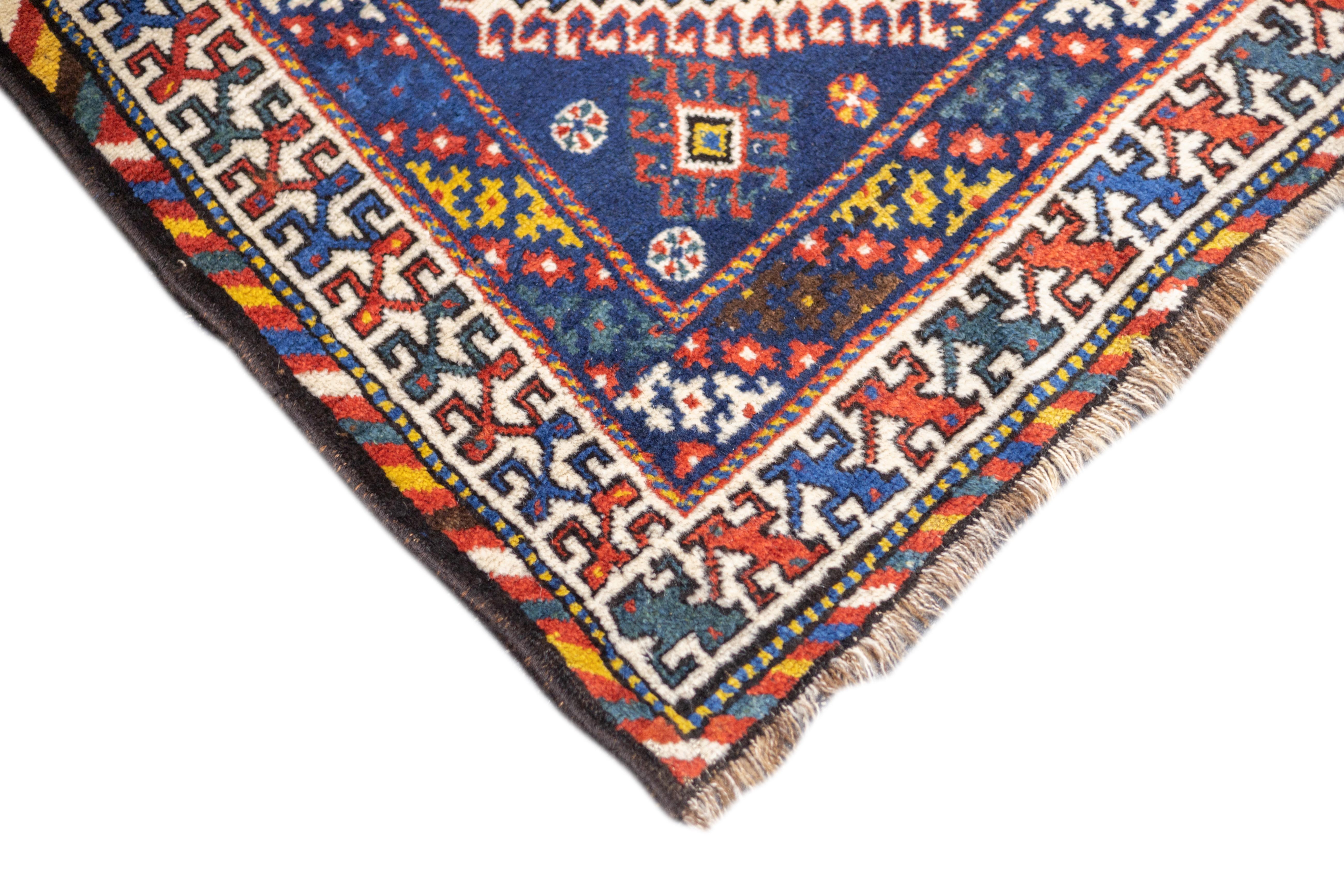Antiker persischer Khamseh-Teppich 5'0