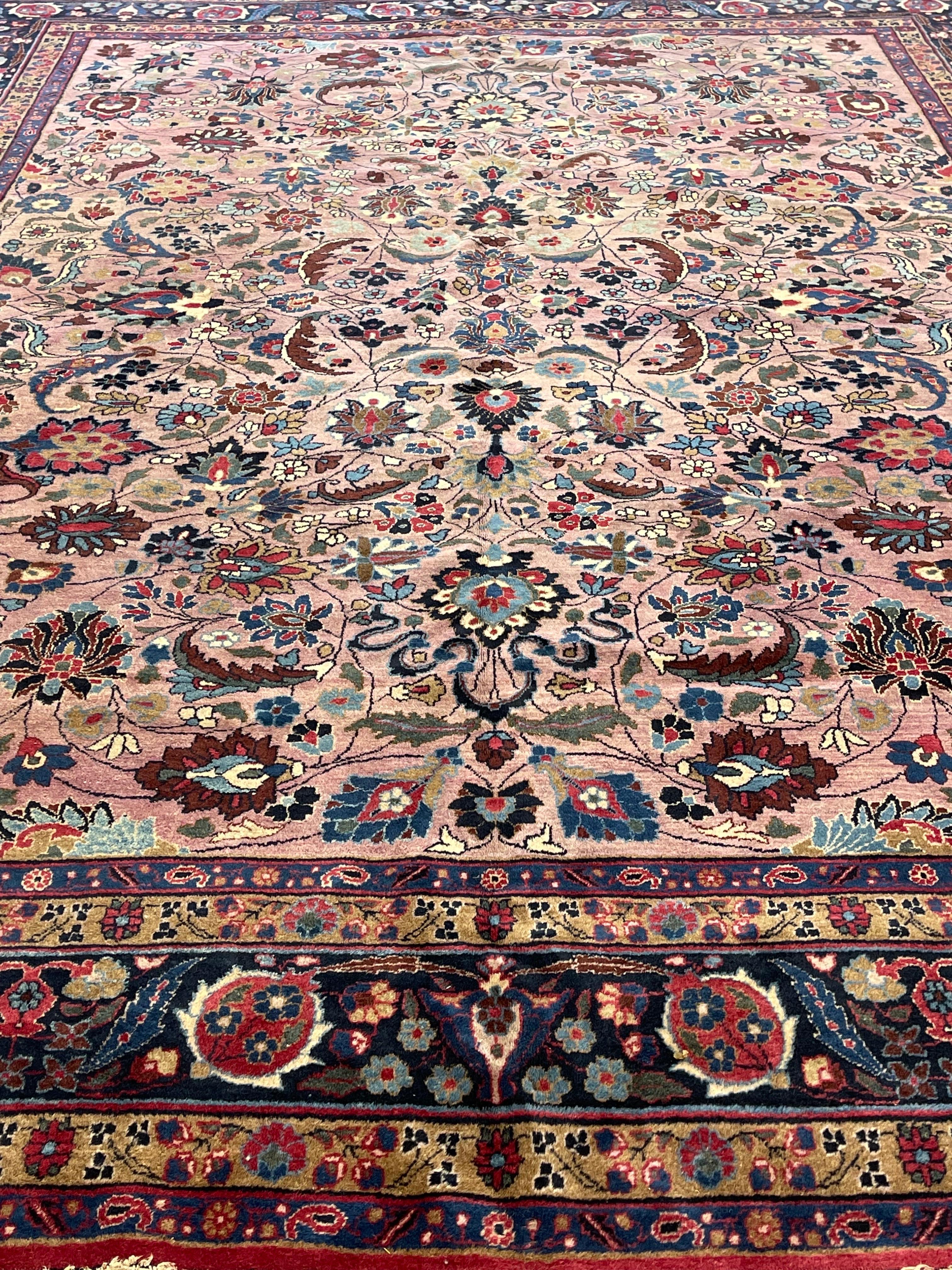 Vegetable Dyed Antique Persian Khorasan Carpet, circa 1930 For Sale