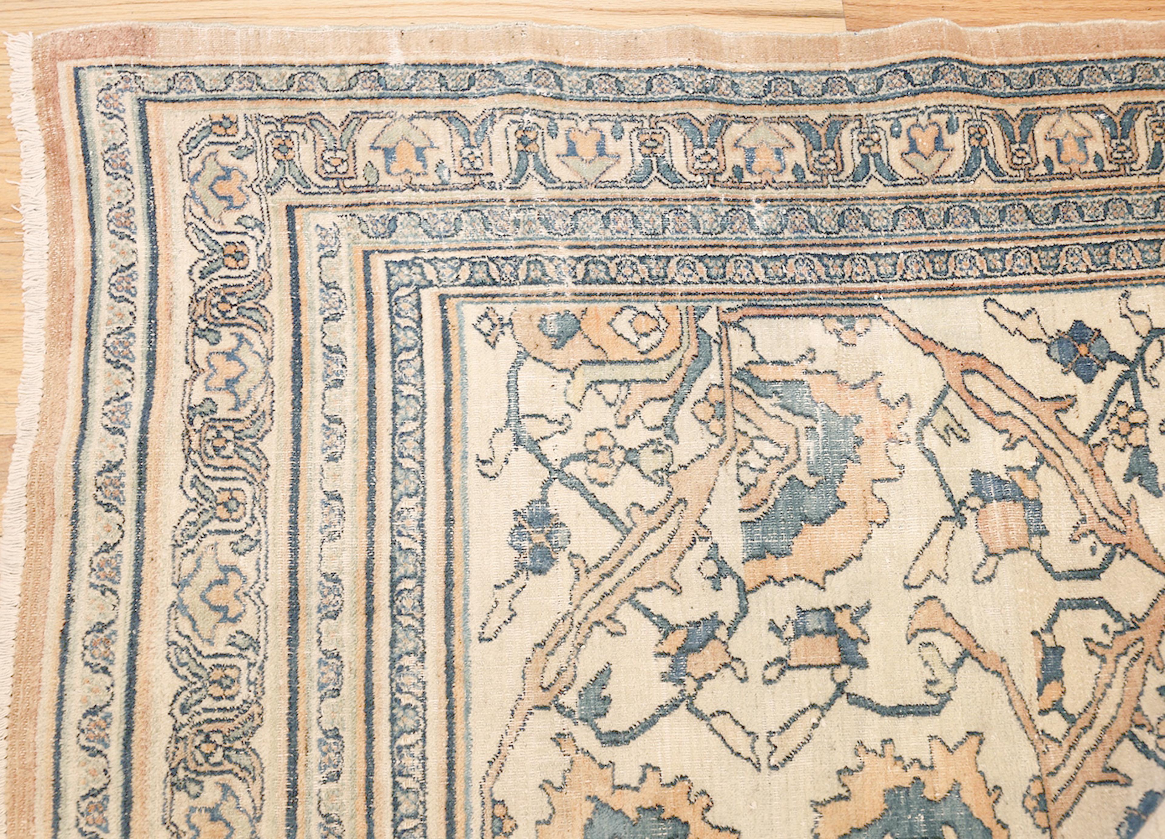 Antique Persian Khorassan Carpet, Country of Origin: Persia, Circa date: 1900. Size: 14 ft 6 in x 20 ft 7 in (4.42 m x 6.27 m)

