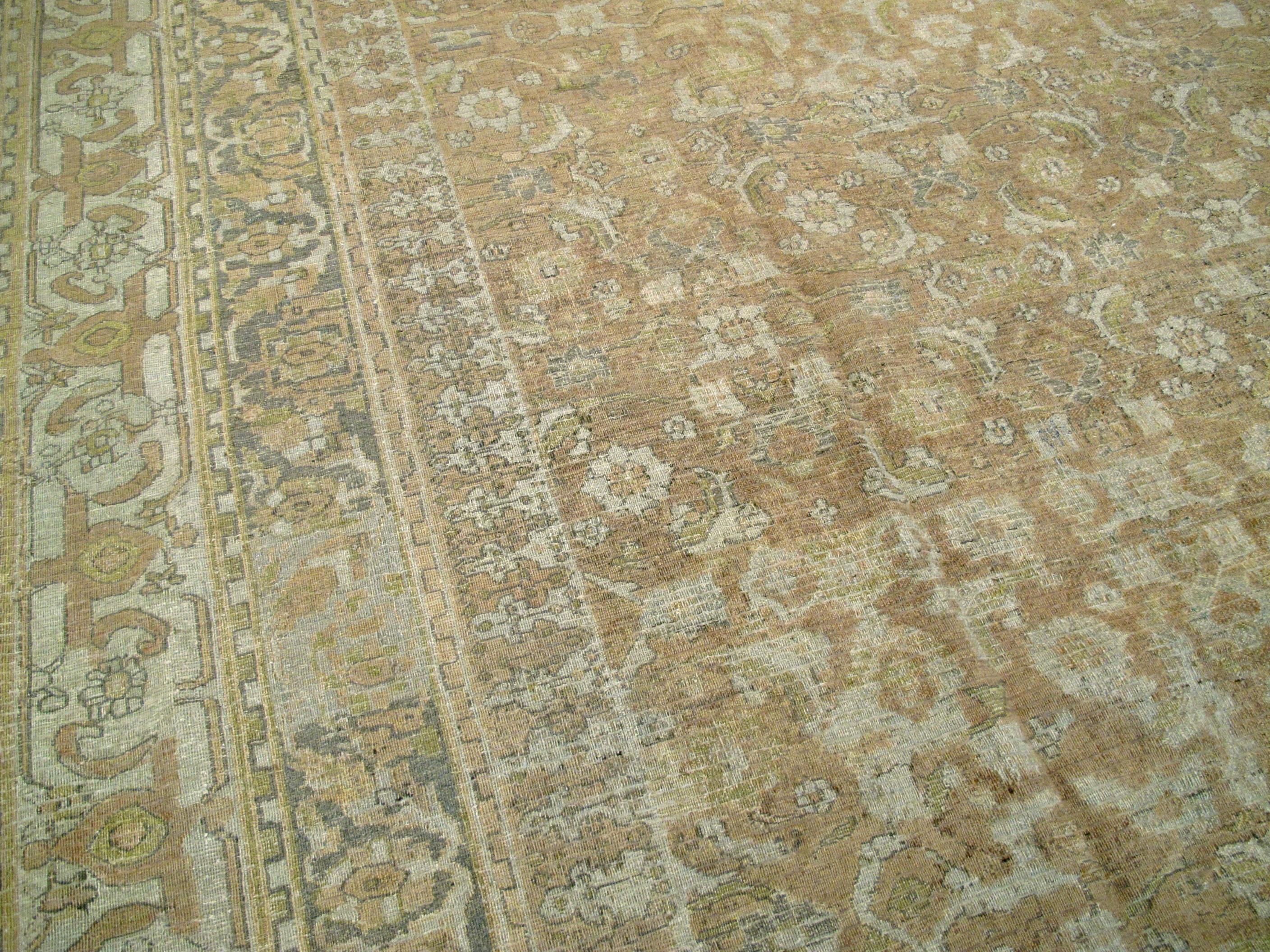 Wool Antique Persian Khorassan Carpet For Sale