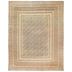Antique Persian Khorassan Carpet. Size: 15 ft 2 in x 18 ft (4.62 m x 5.49 m)