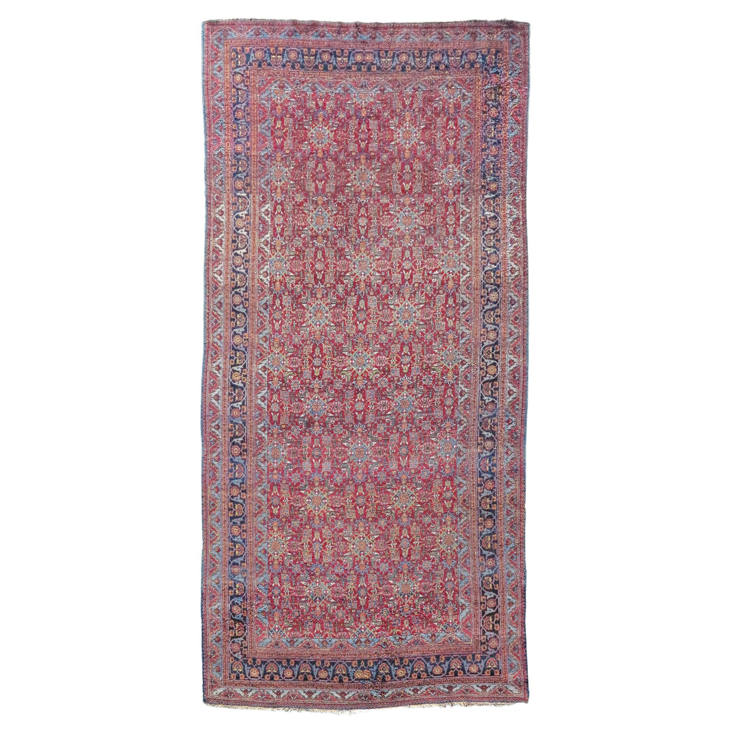 Antique Persian Khorassan Carpet, Late 19th Century For Sale