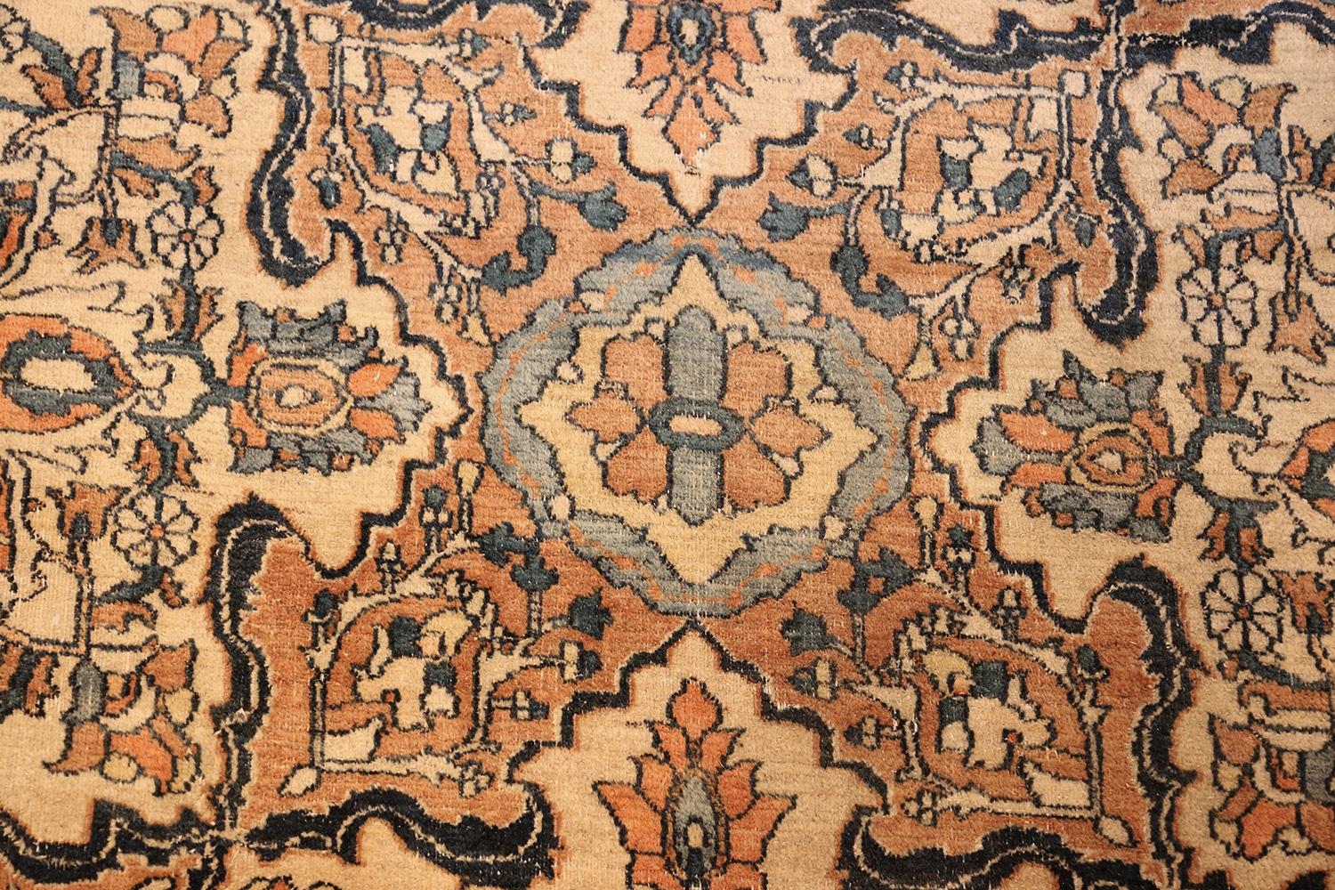 Antique Persian Khorassan Carpet, Country of Origin: Persia, Circa date: 1900. Size: 14 ft 6 in x 20 ft 7 in (4.42 m x 6.27 m)

