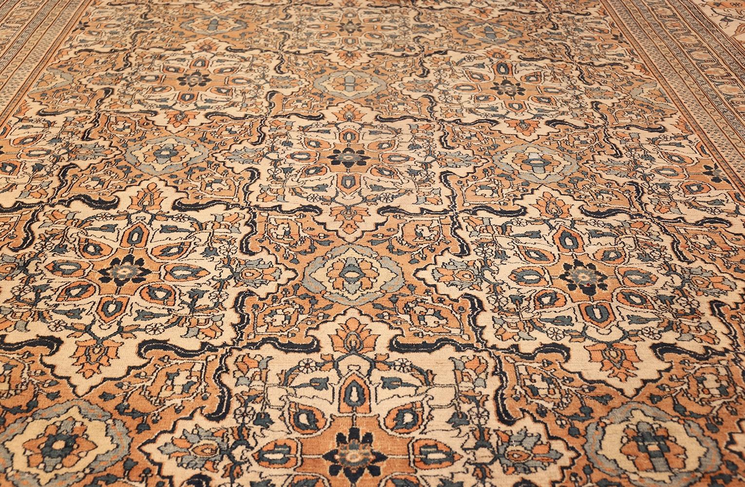 Hand-Knotted Antique Persian Khorassan Carpet. 14 ft 6 in x 20 ft 7 in For Sale