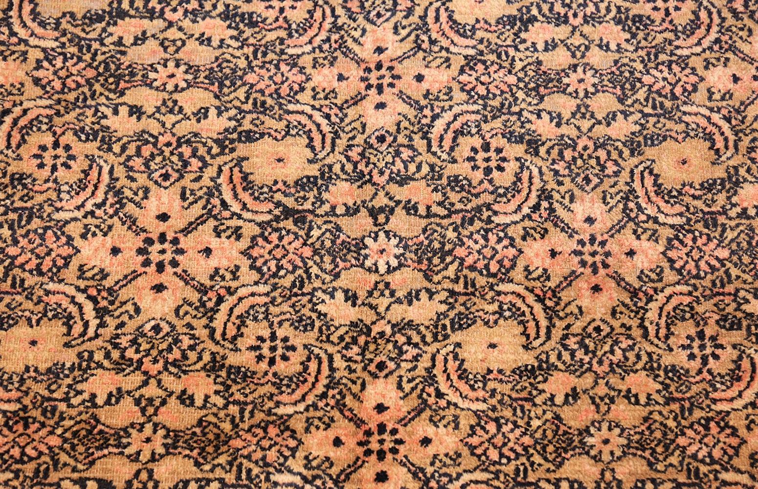 Antique Persian Khorassan Carpet. Size: 15 ft 2 in x 18 ft (4.62 m x 5.49 m) In Fair Condition In New York, NY