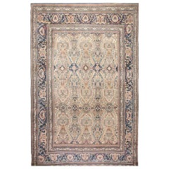 Antique Persian Khorassan Hand Knotted Wool Rug