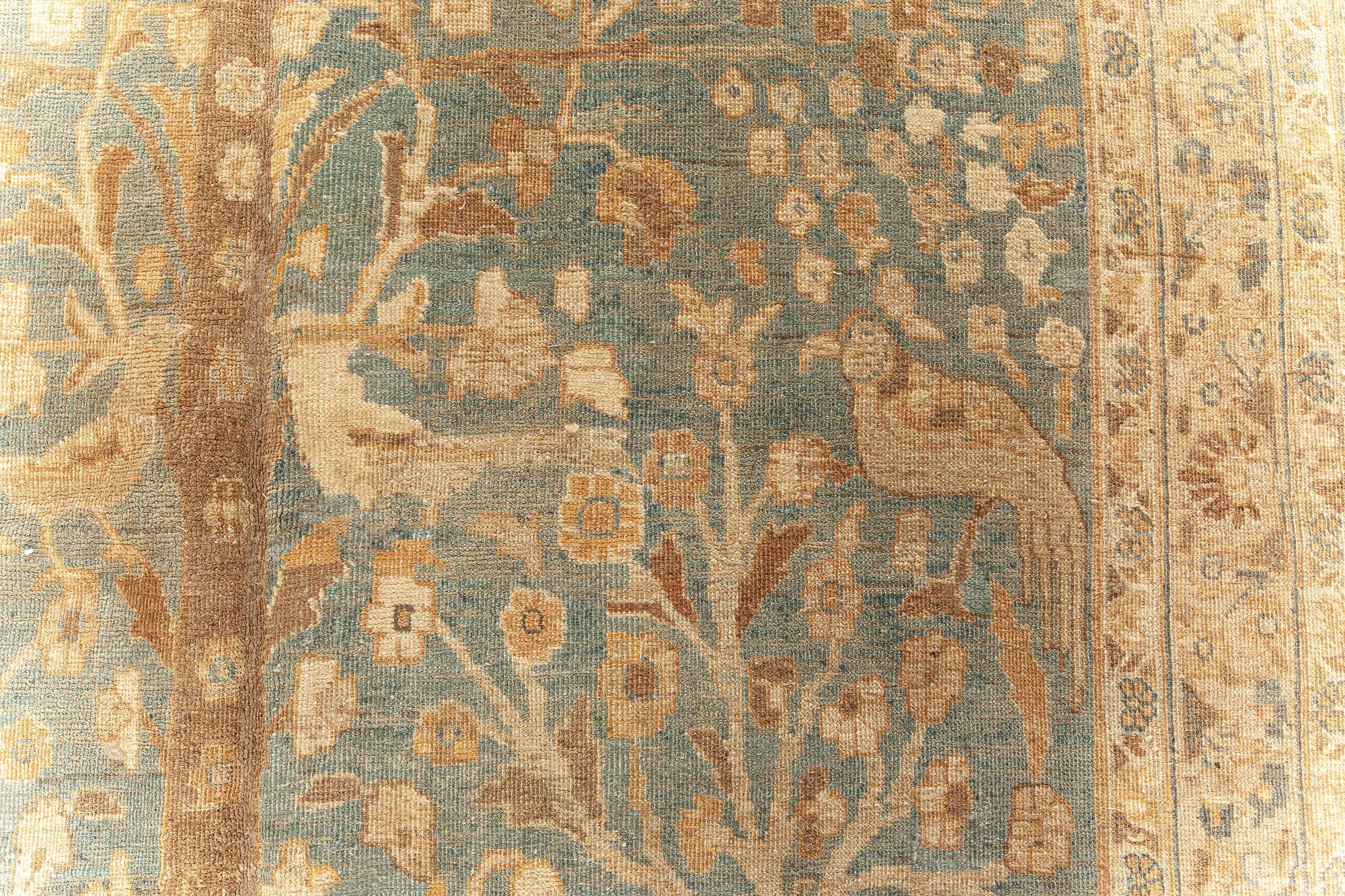 Antique Persian Khorassan handmade wool rug
Size: 6'10