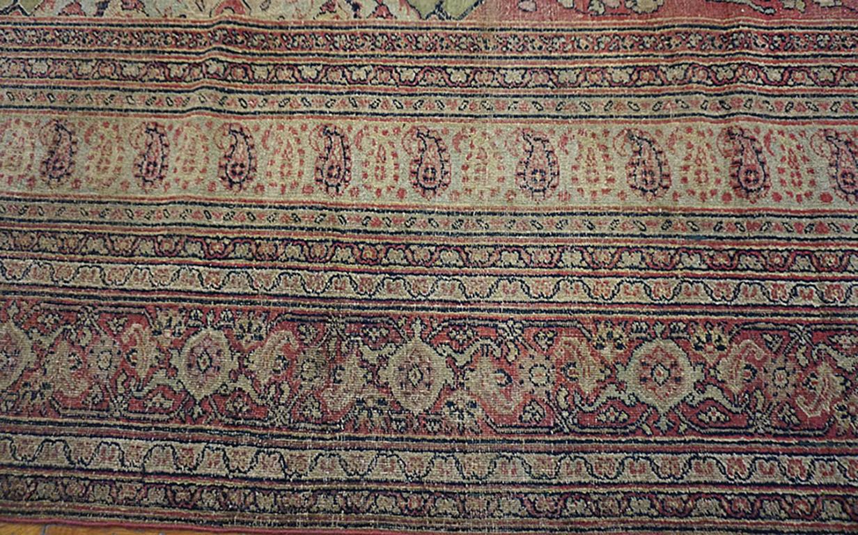 19th Century N.E. Persian Khorassan Moud Carpet ( 9'9