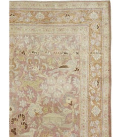 Antique Persian Khorassan Pictorial Rug