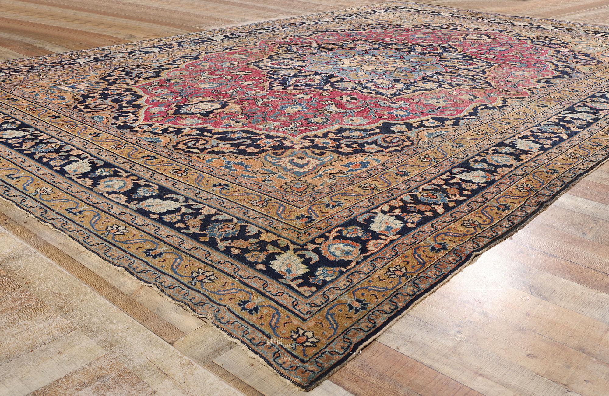 Antiker persischer Khorassan-Teppich, 10'00 x 15'07 (Wolle) im Angebot