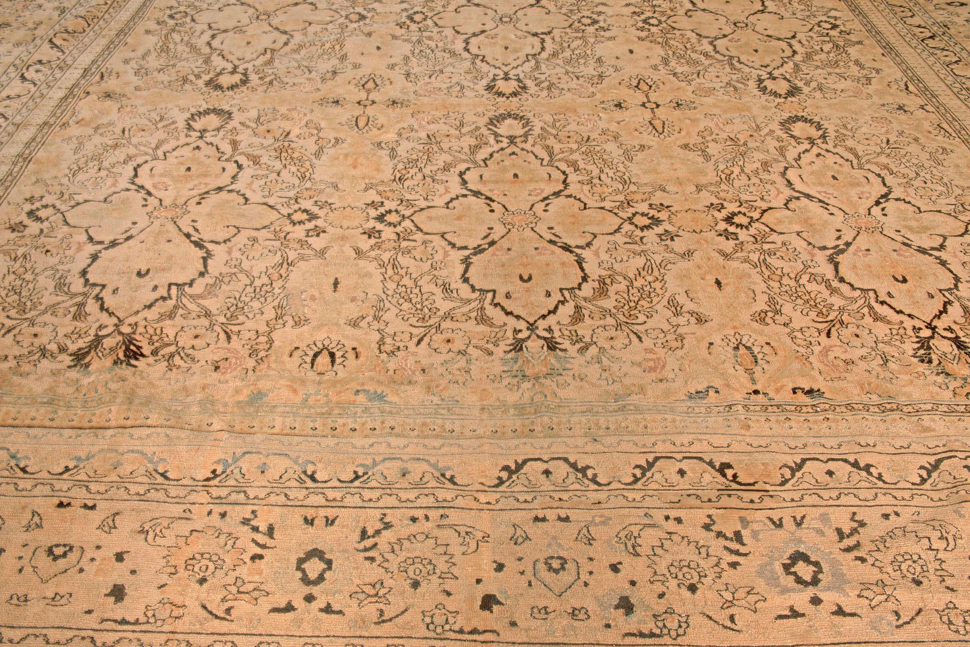 Wool Antique Persian Khorassan Rug For Sale