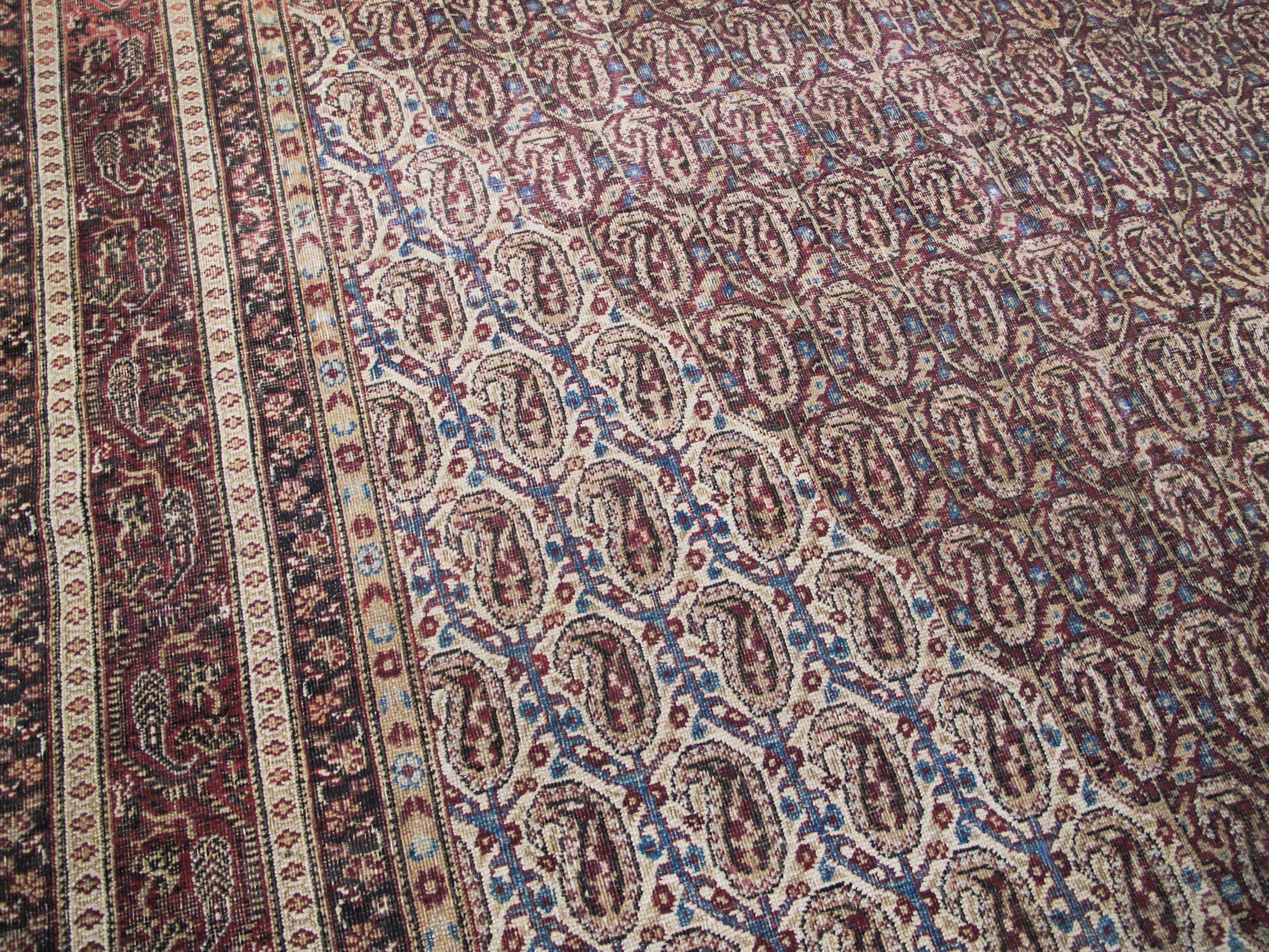 Antique Persian Khorassan Rug For Sale 1