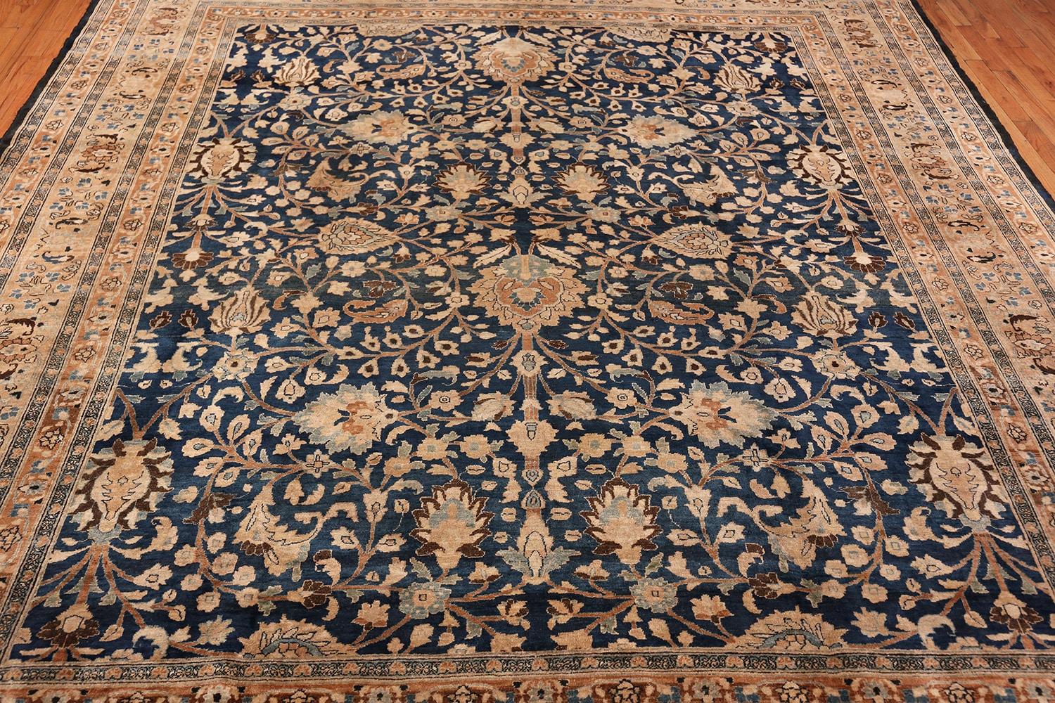 Hand-Knotted Antique Persian Khorassan Rug. 12 ft 2 in x 15 ft 9 in  For Sale