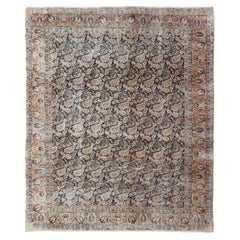 Antique Persian Khorassan Rug with Intricate Allover Paisley Motif 9'8 x 12'11