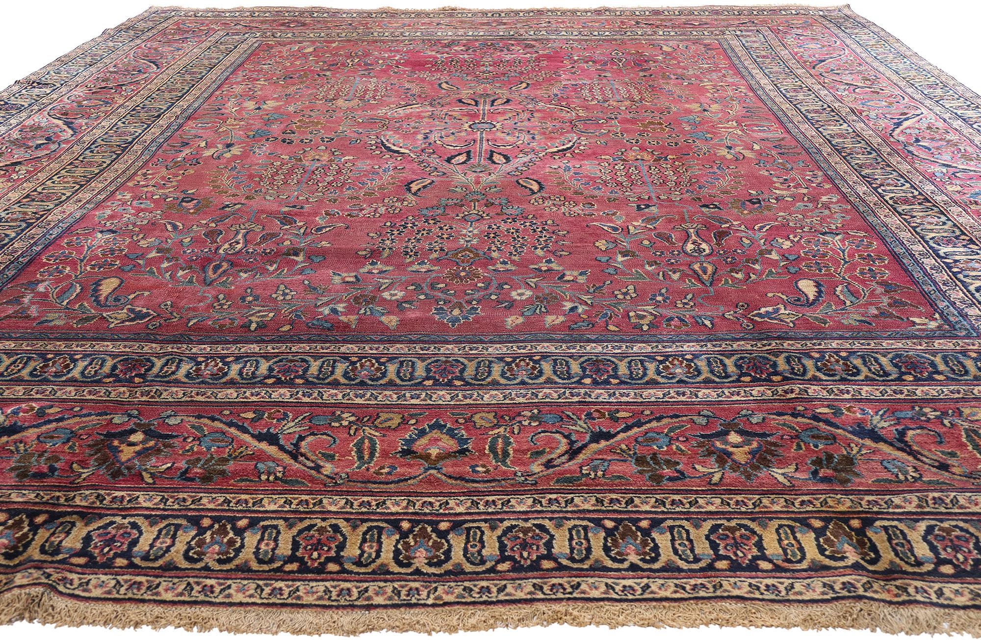 Perse Fin du 19ème siècle, tapis ancien persan Khorassan de style traditionnel en vente