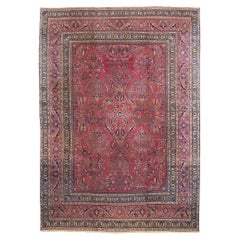 Fin du 19ème siècle, tapis ancien persan Khorassan de style traditionnel