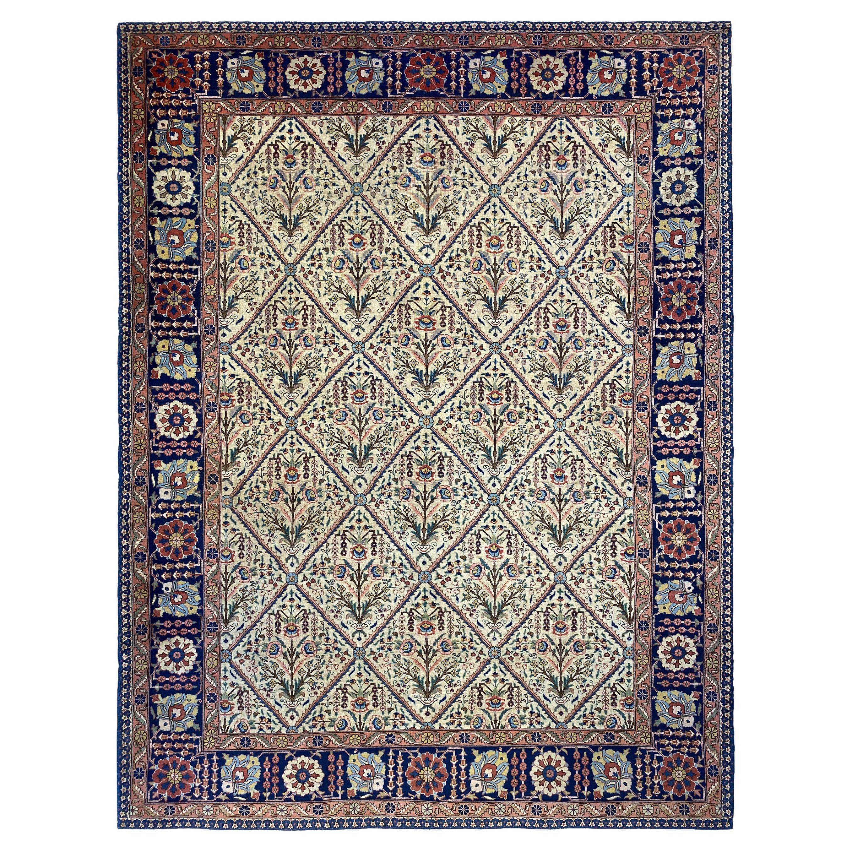 Antiker persischer Khoy-Tabriz 9'' x 12'' 4