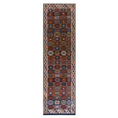 Antique Early 20th Century N.W. Persian "Shahsavan" Flat-Weave ( 4'8" x 15'-143 x 457 ) 