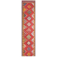 Early 20th Century S. Persian Ghashgaie Flat-Weave ( 4'7" x 41 - 140 x 1250 )