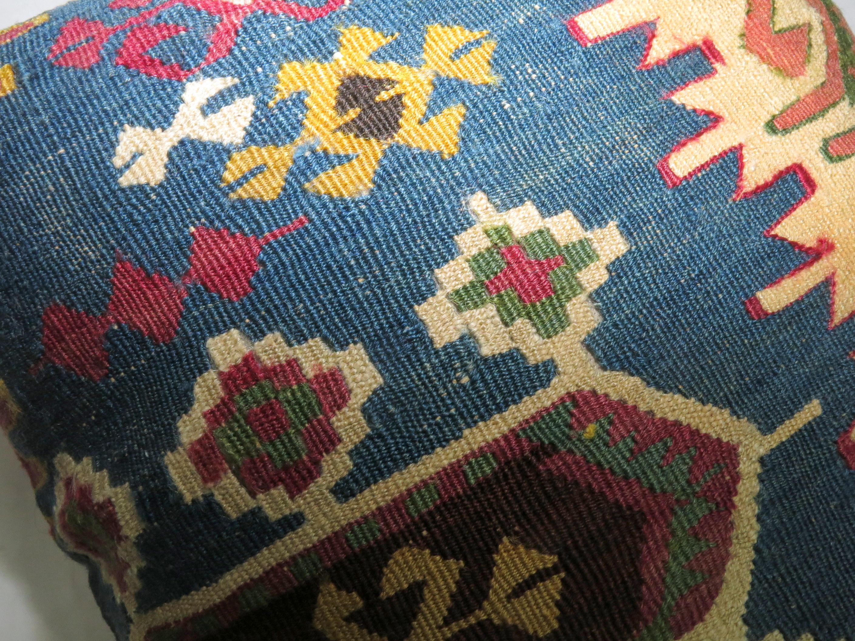 Pillow made from a Persian Kilim.

19'' x 23''