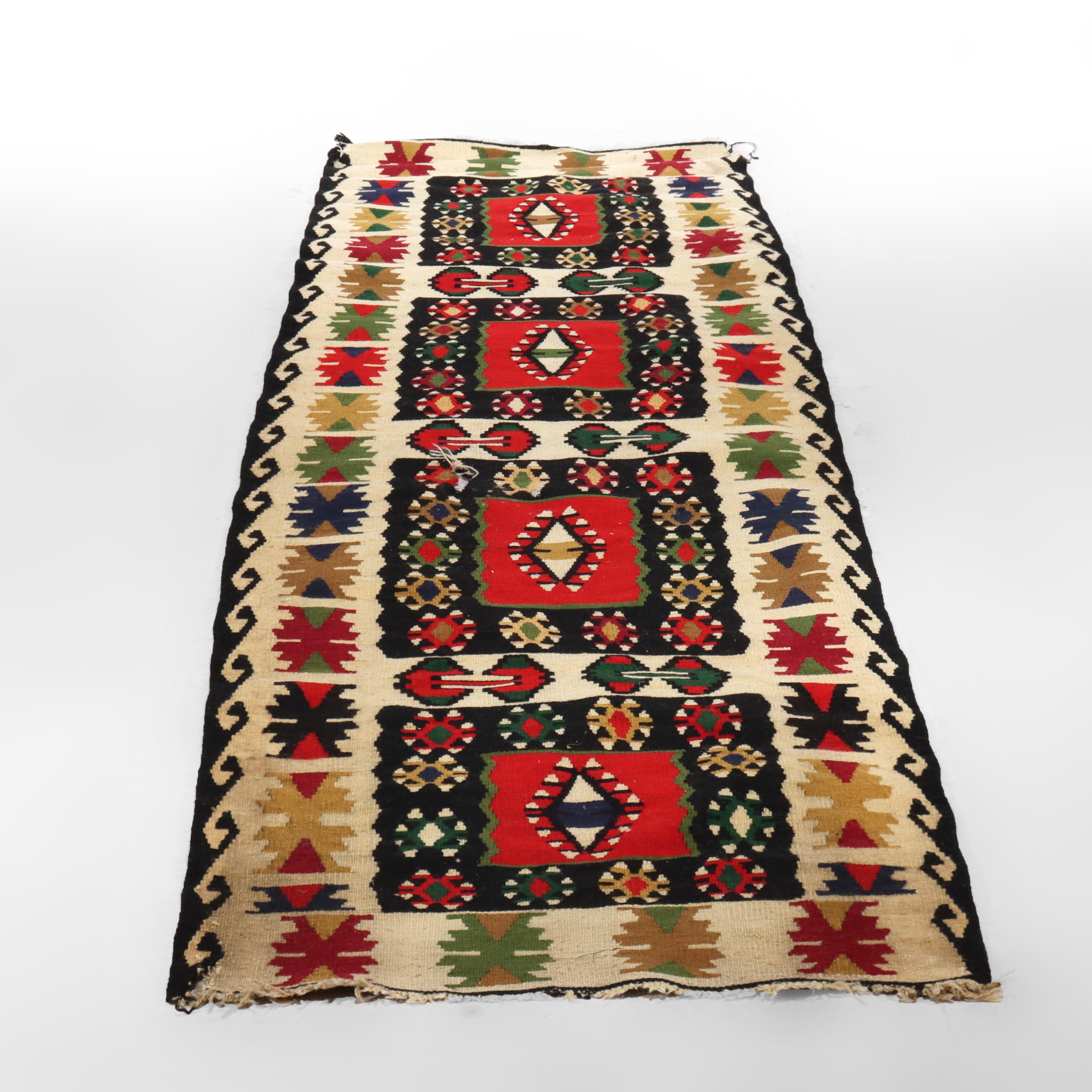 Antico Rug & Kilim persiano C1920 In condizioni buone in vendita a Big Flats, NY