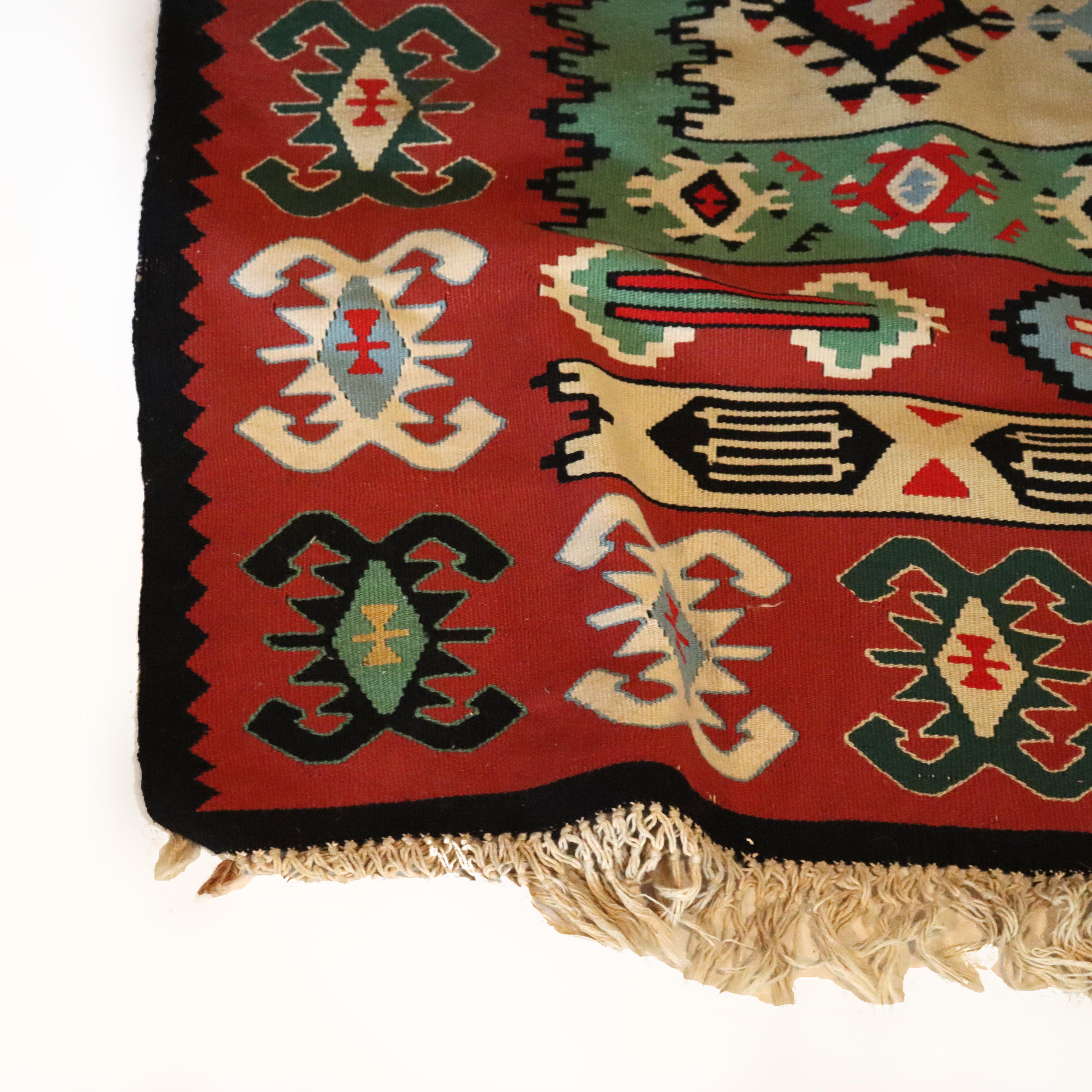 Antico Rug & Kilim persiano C1920 In condizioni buone in vendita a Big Flats, NY