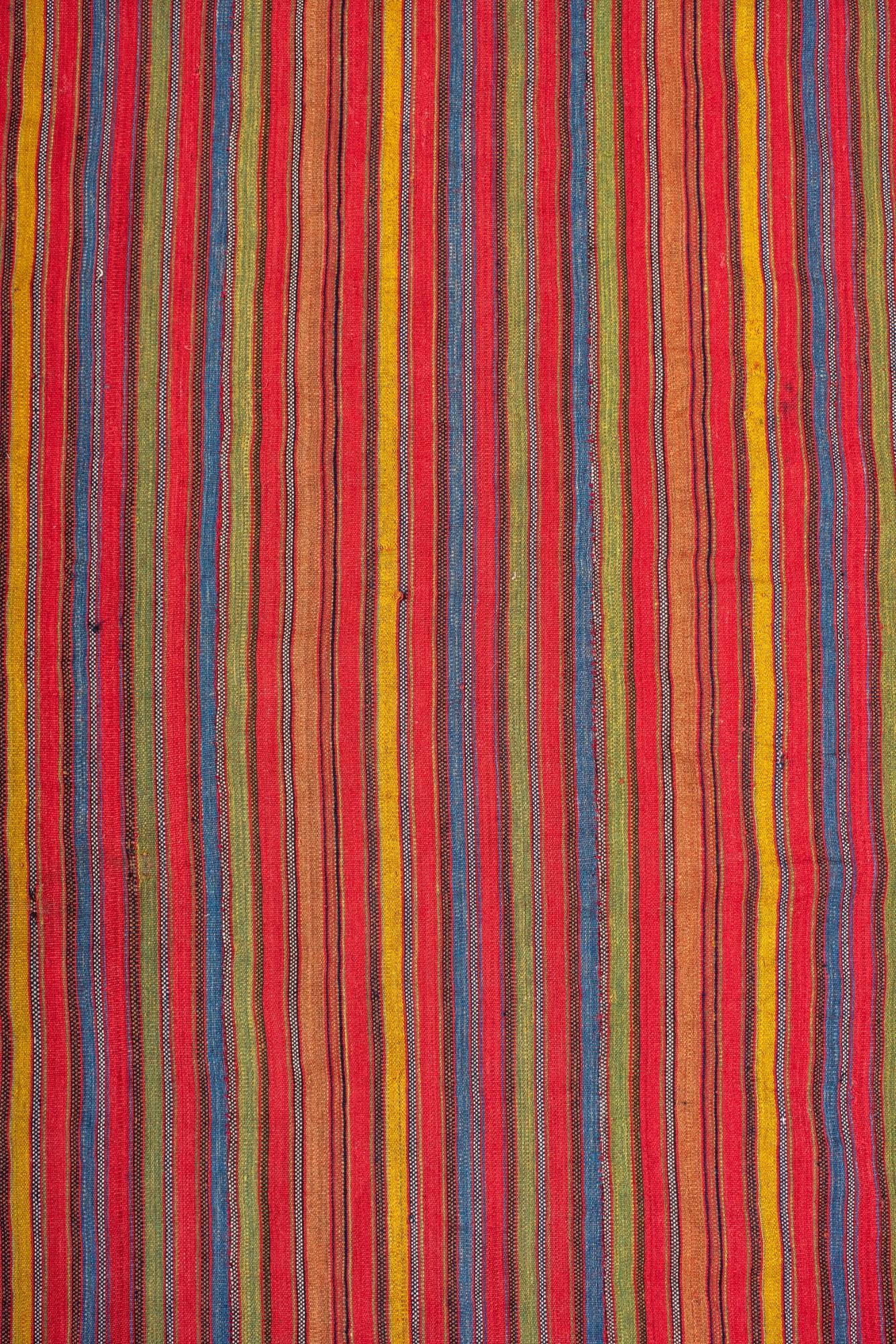 Antique Persian Kilim with Red 
