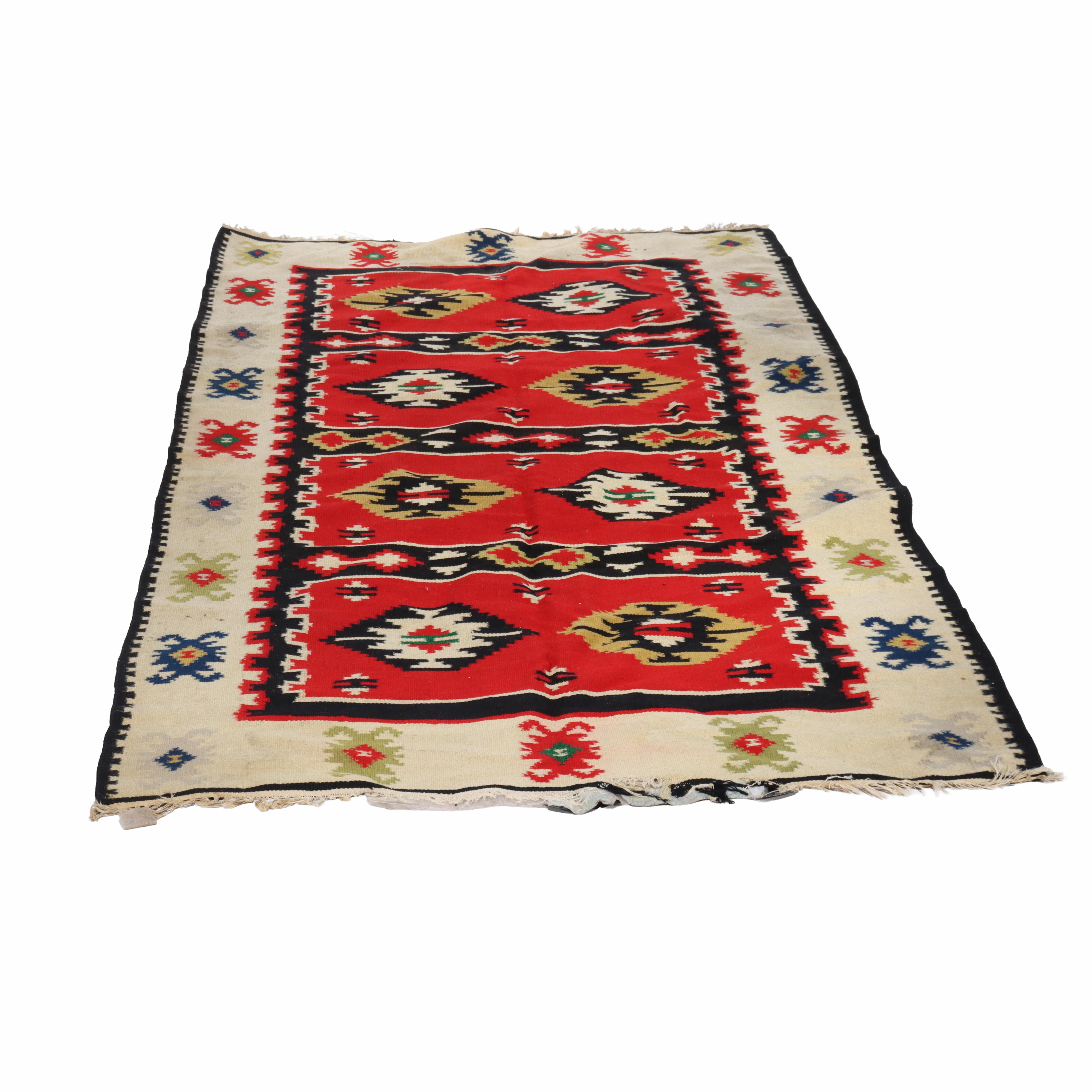 Antico Rug & Kilim persiano in lana del 1920.   
101