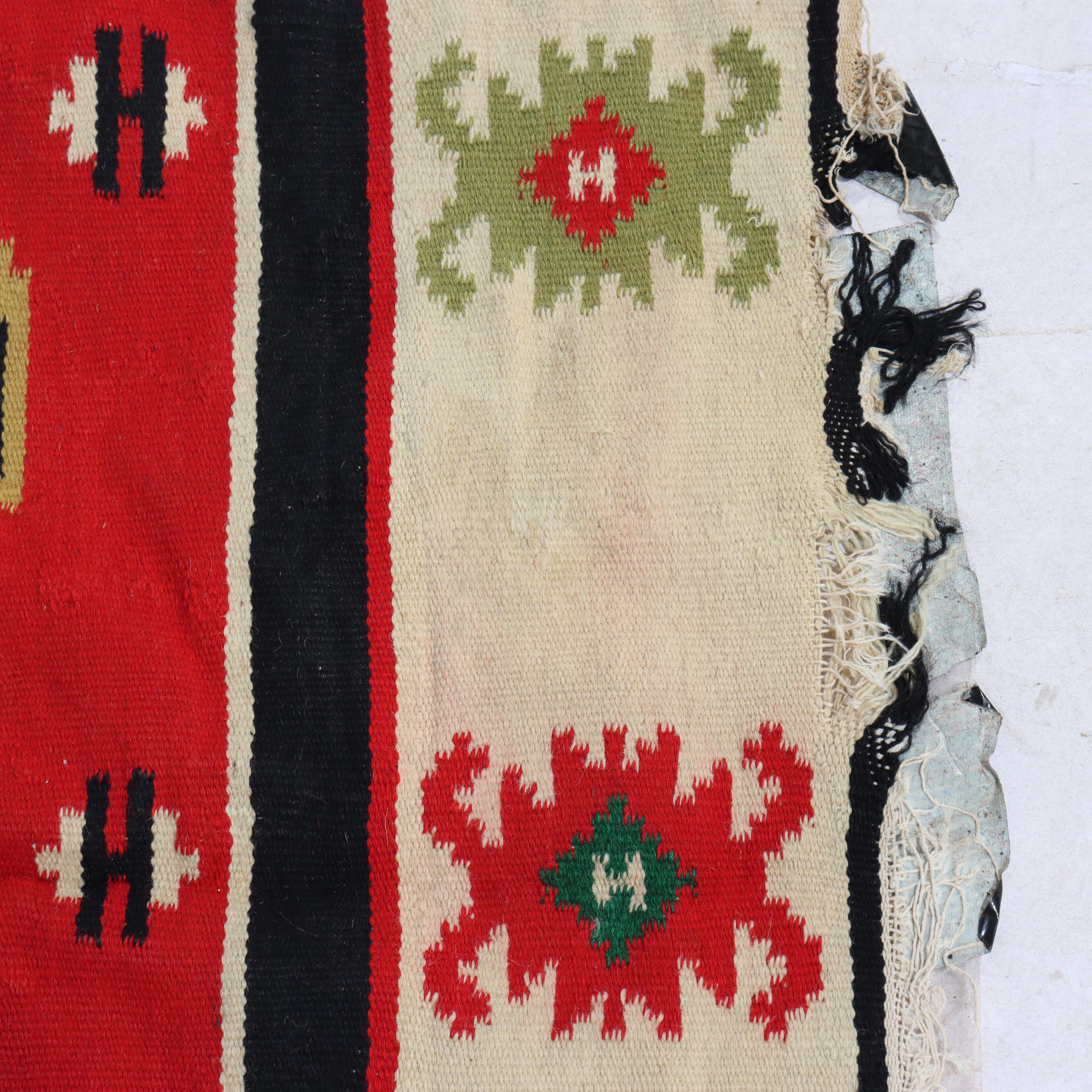 XX secolo Antique Persian Kilim Wool Rug C1920 in vendita