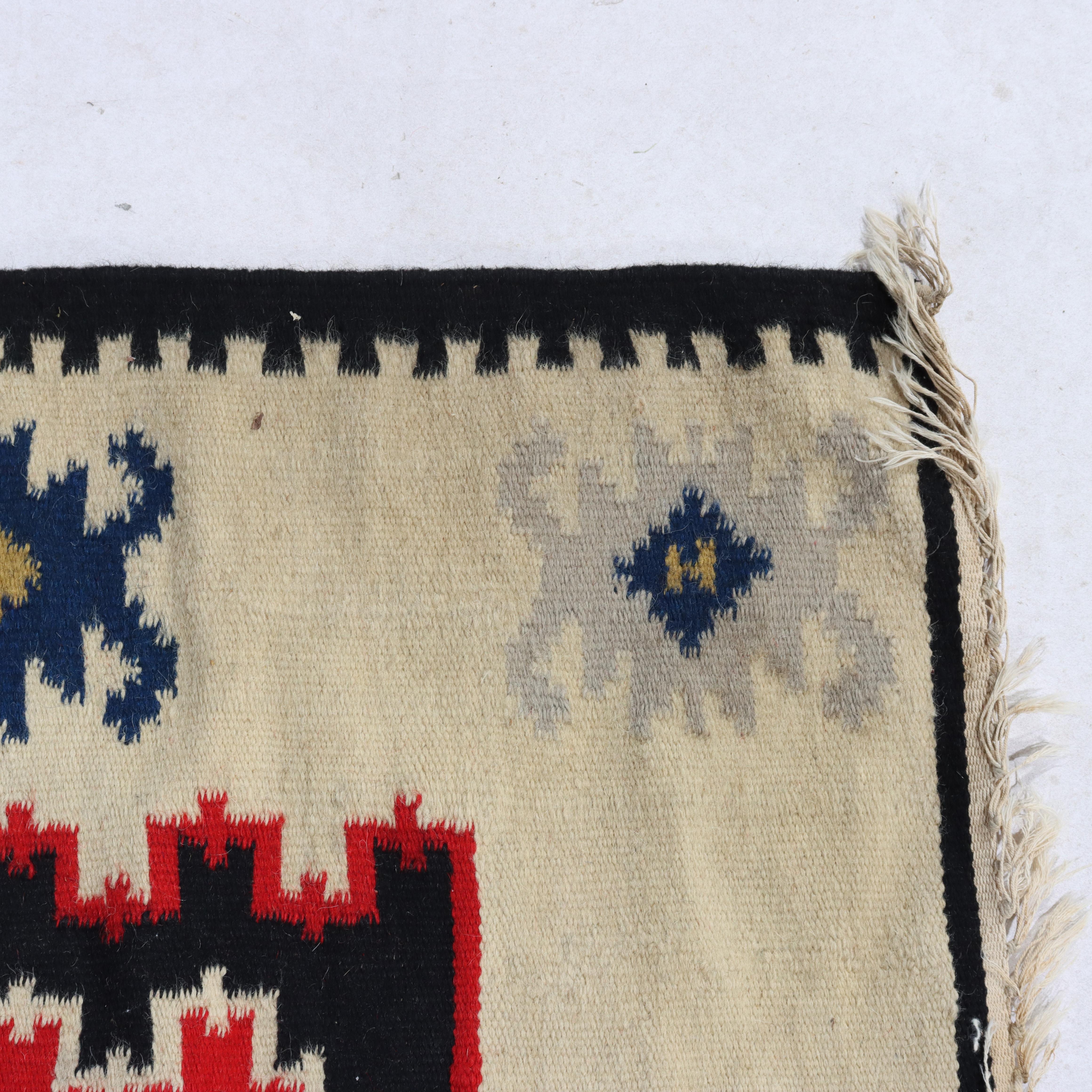Lana Antique Persian Kilim Wool Rug C1920 in vendita